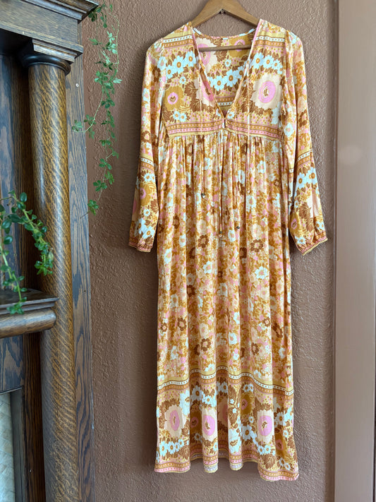 Preloved |  Boho Flower Dress