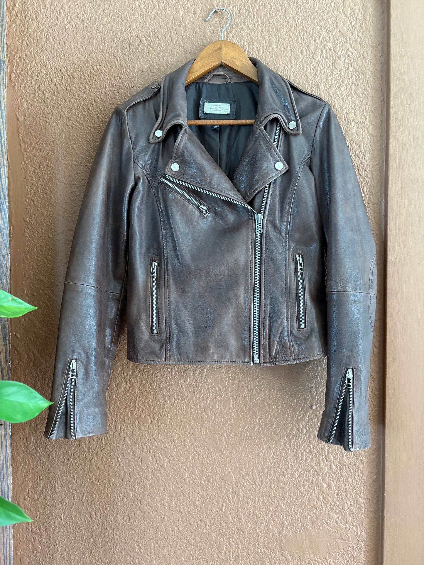 Preloved Leather |  Brown Biker