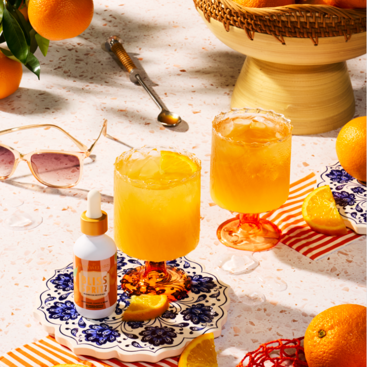 Mushroom Mocktails: Bliss Spritz