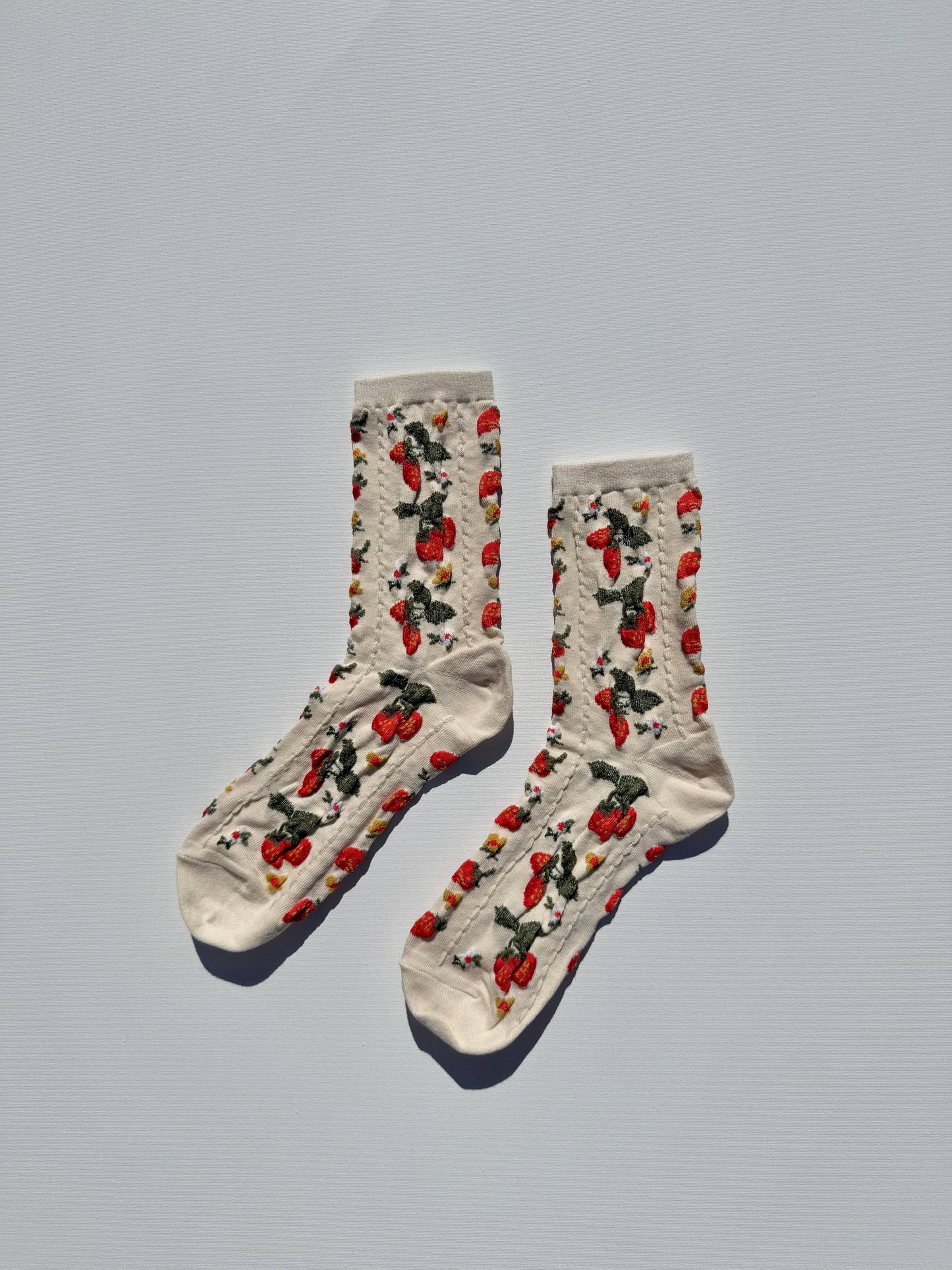 Socks | Strawberries Red coral