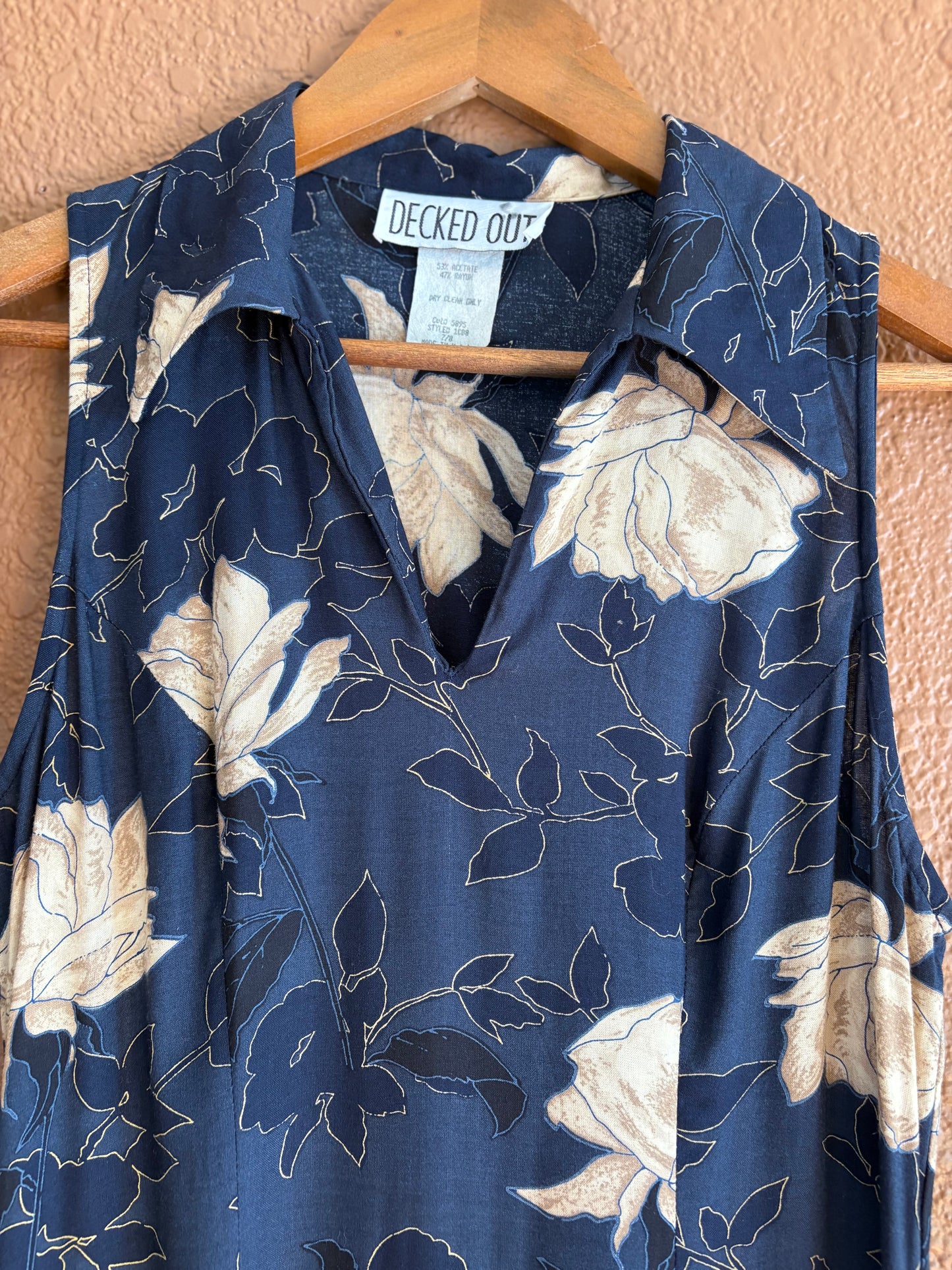 Vintage |  Navy Collared Dress