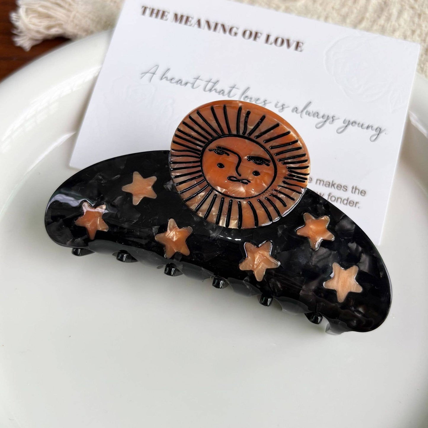 Hair Claw Clip | Celestial Sun