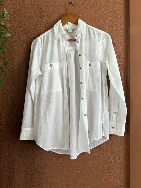 Preloved | White Button UP