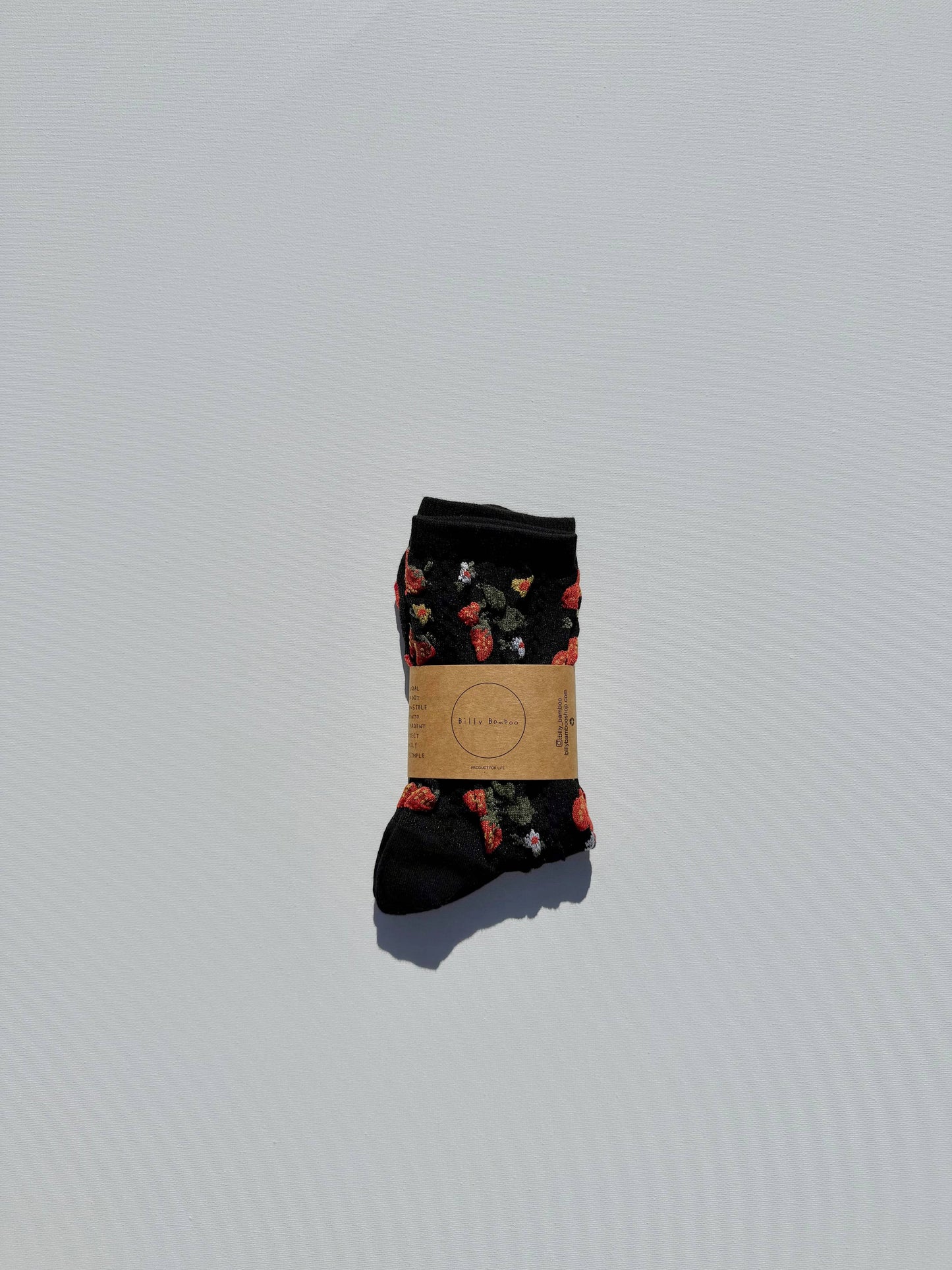 Socks | Strawberries Red coral