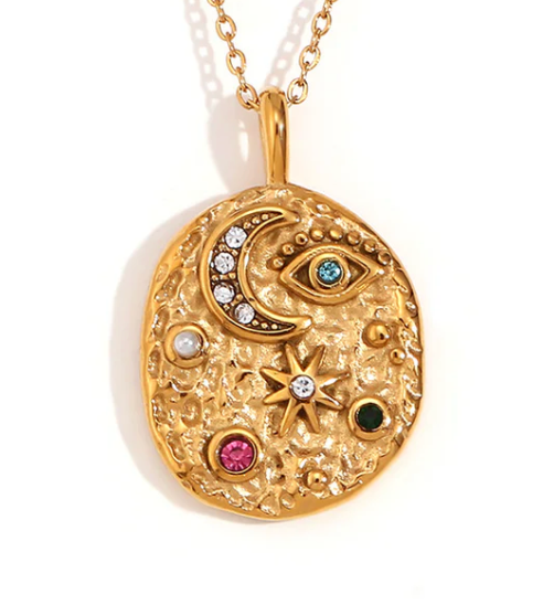 Necklace | Moon and Stars