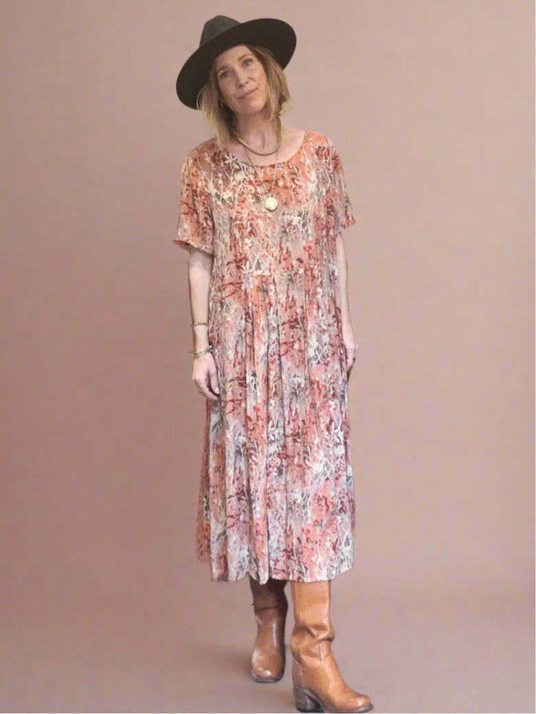 Vintage  |  Dress Fall Flowers