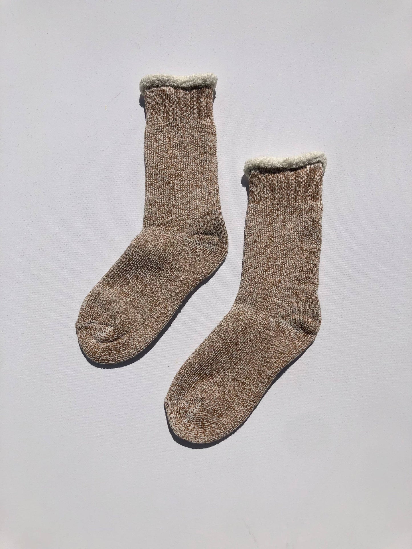 SUPER TERRY LOOP SOCKS: Rock / Women’s 7.5 - 10.5, Men’s 7 - 11.5