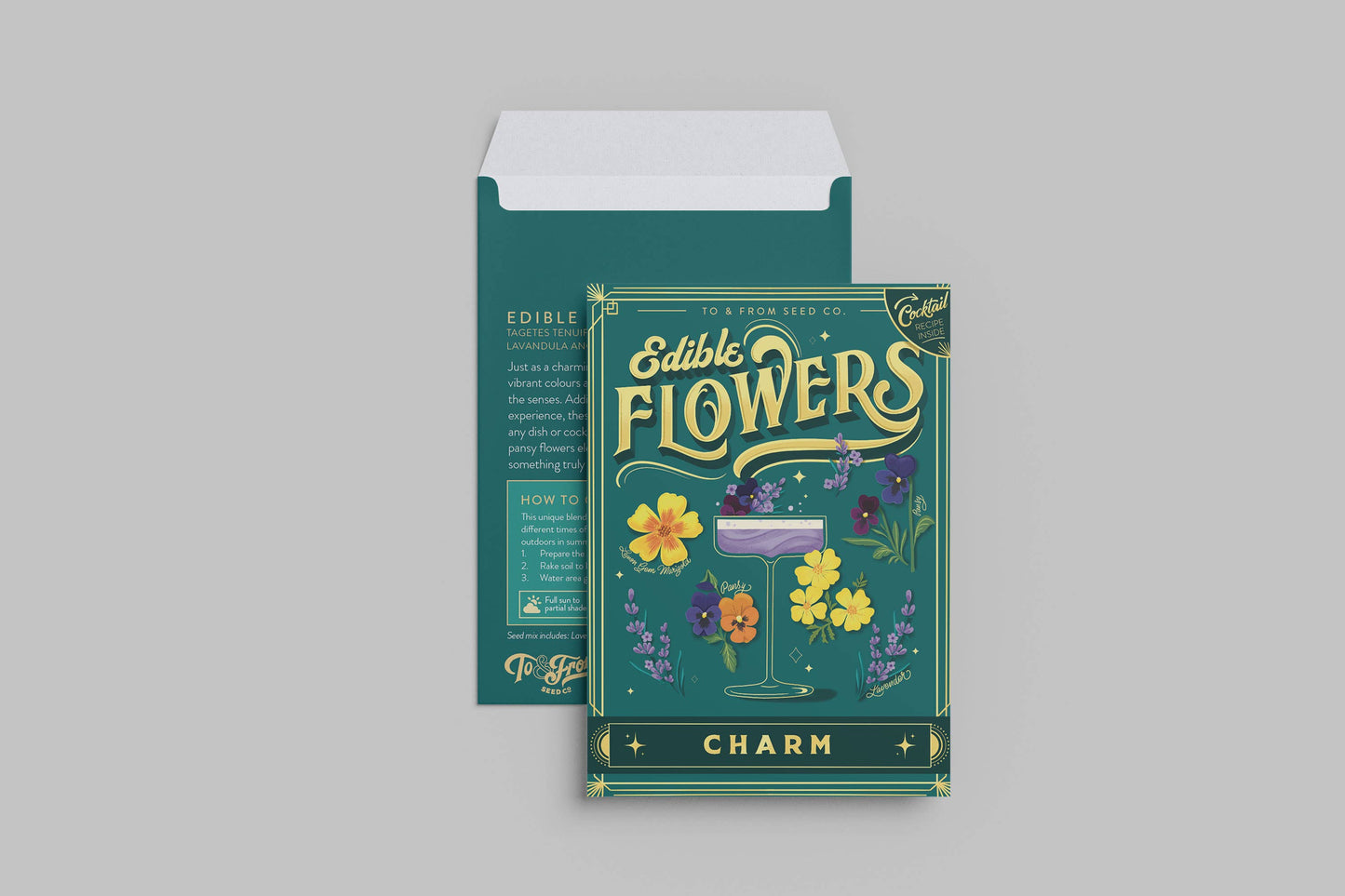 Seed Packet  |  Edible Flowers (Charm)