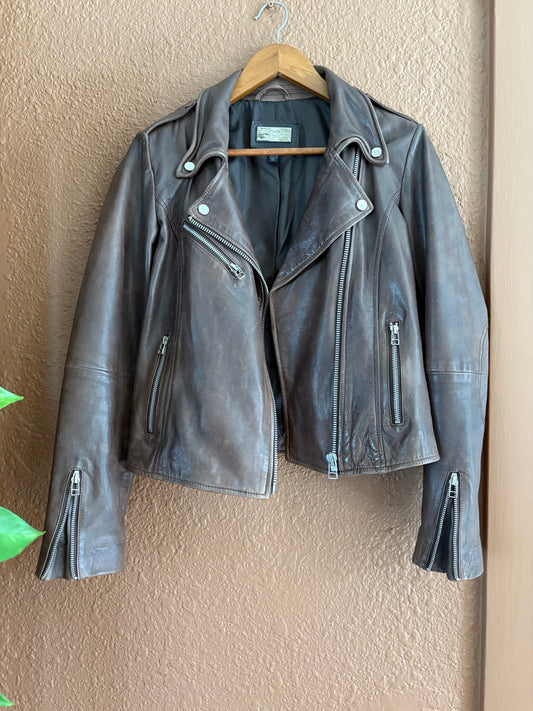 Preloved Leather |  Brown Biker
