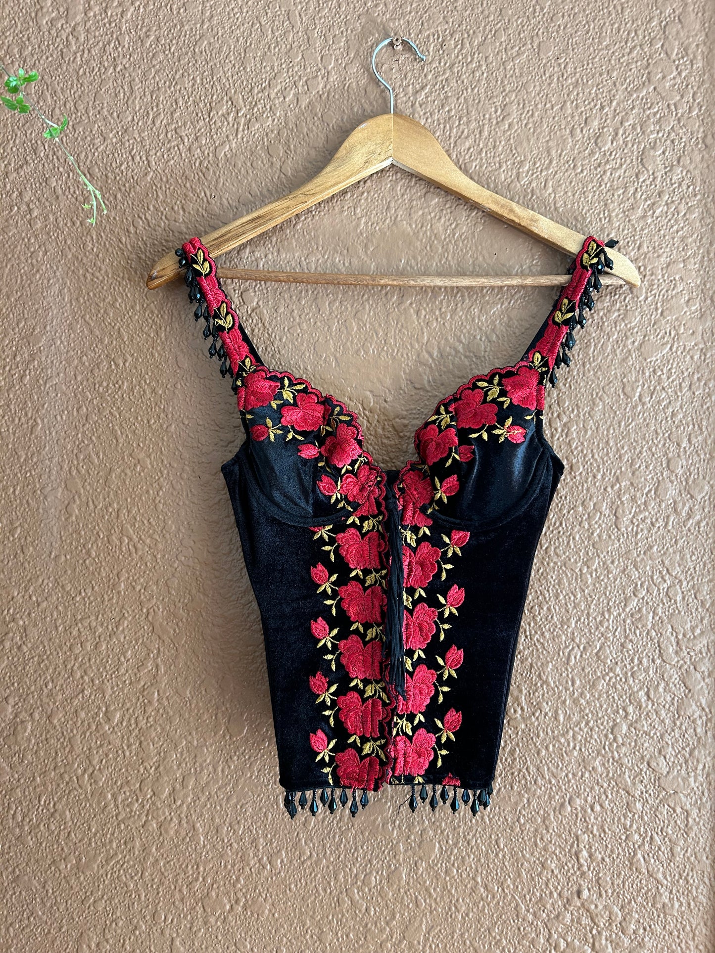 Preloved | Red Rose Bustier