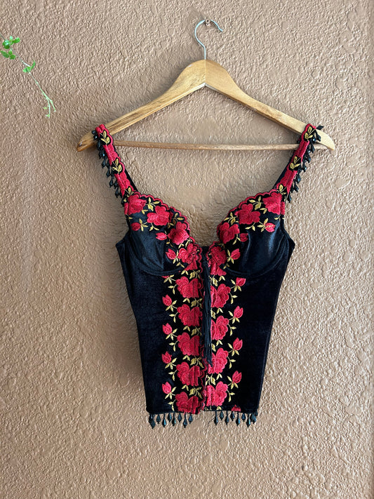 Preloved | Red Rose Bustier