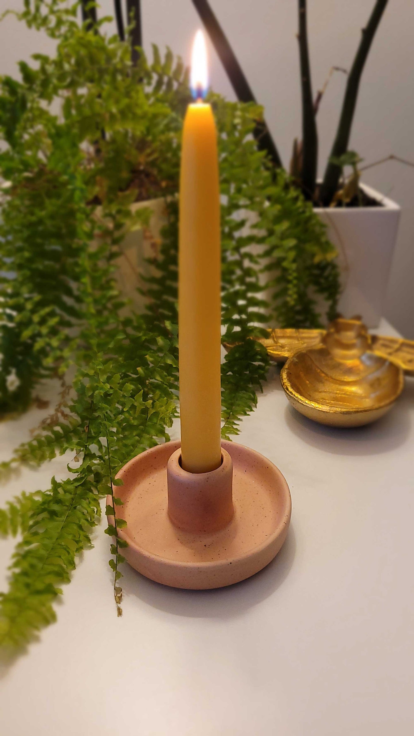 Nordic - Hygge style Ceramic Candlestick Holder: Multi-Colored