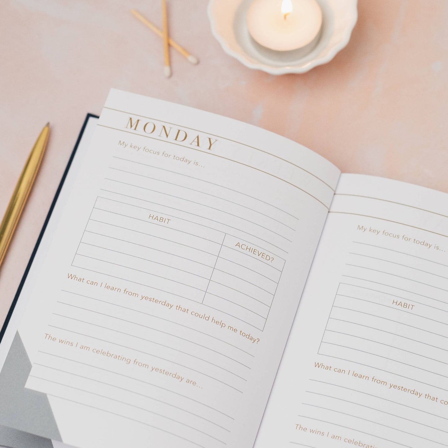 Habit Notes: Daily Habit Tracking Journal | Self-Improvement