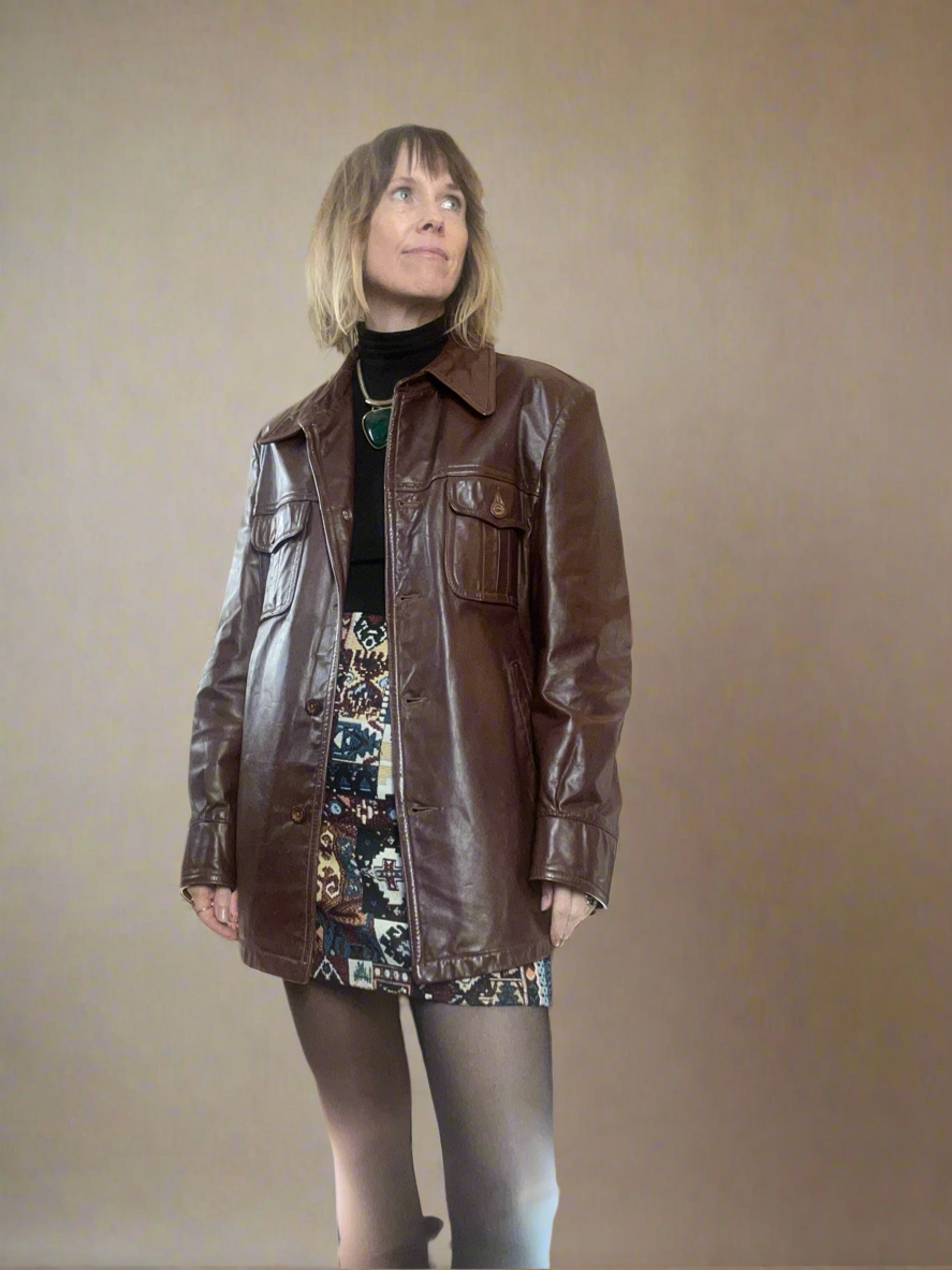 Vintage   |  Brown Leather