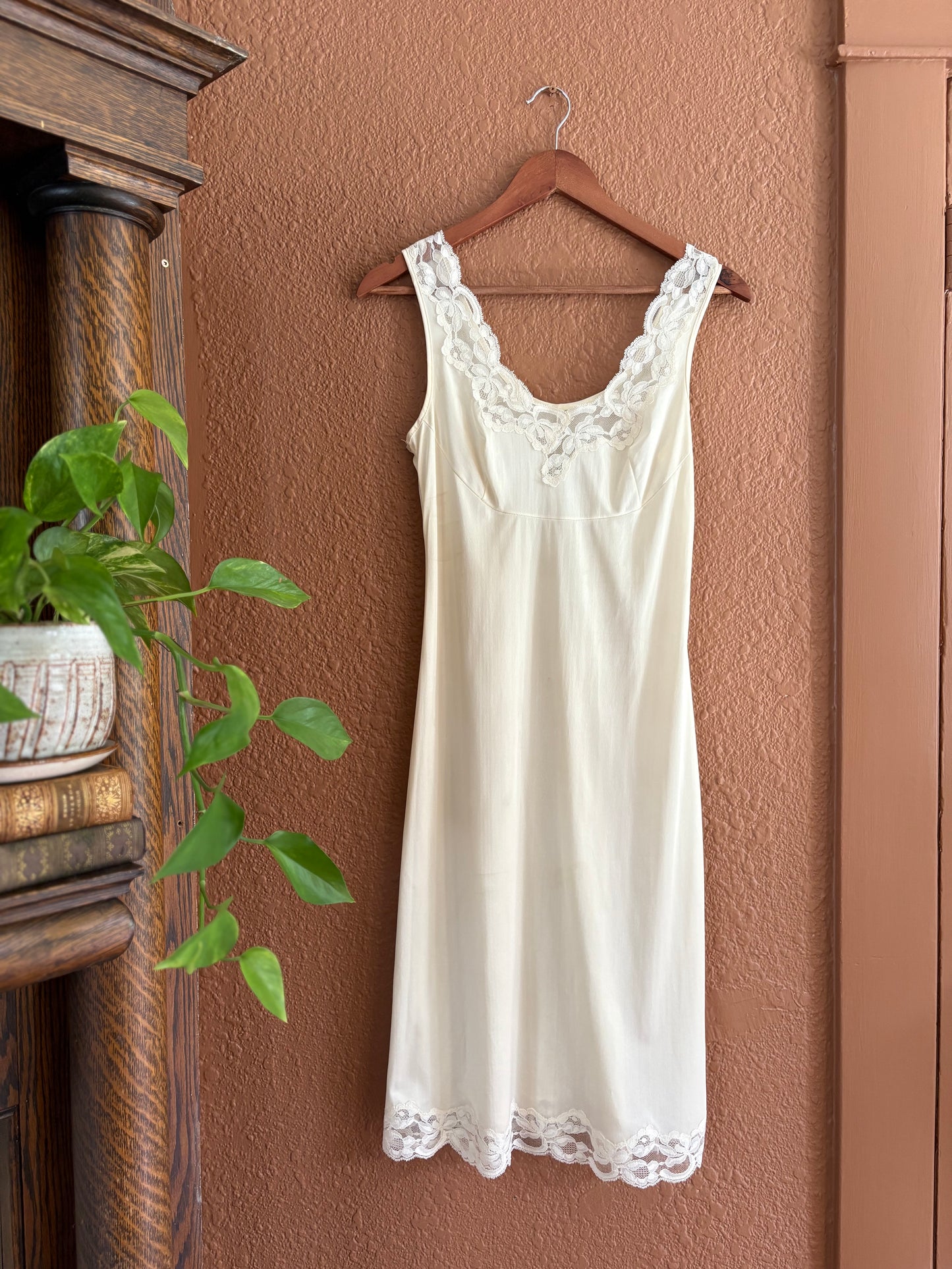 Vintage |  Slip Dress Ivory