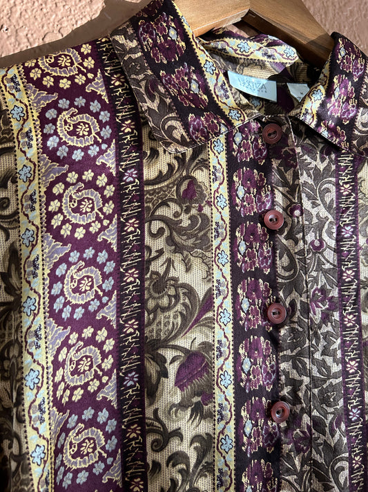 Preloved | Silk Button Up Tunic