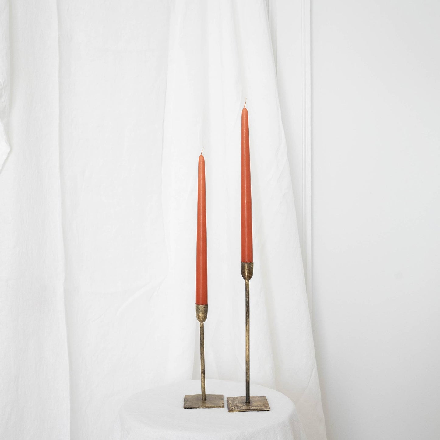 Taper Candles - Pair Terracotta