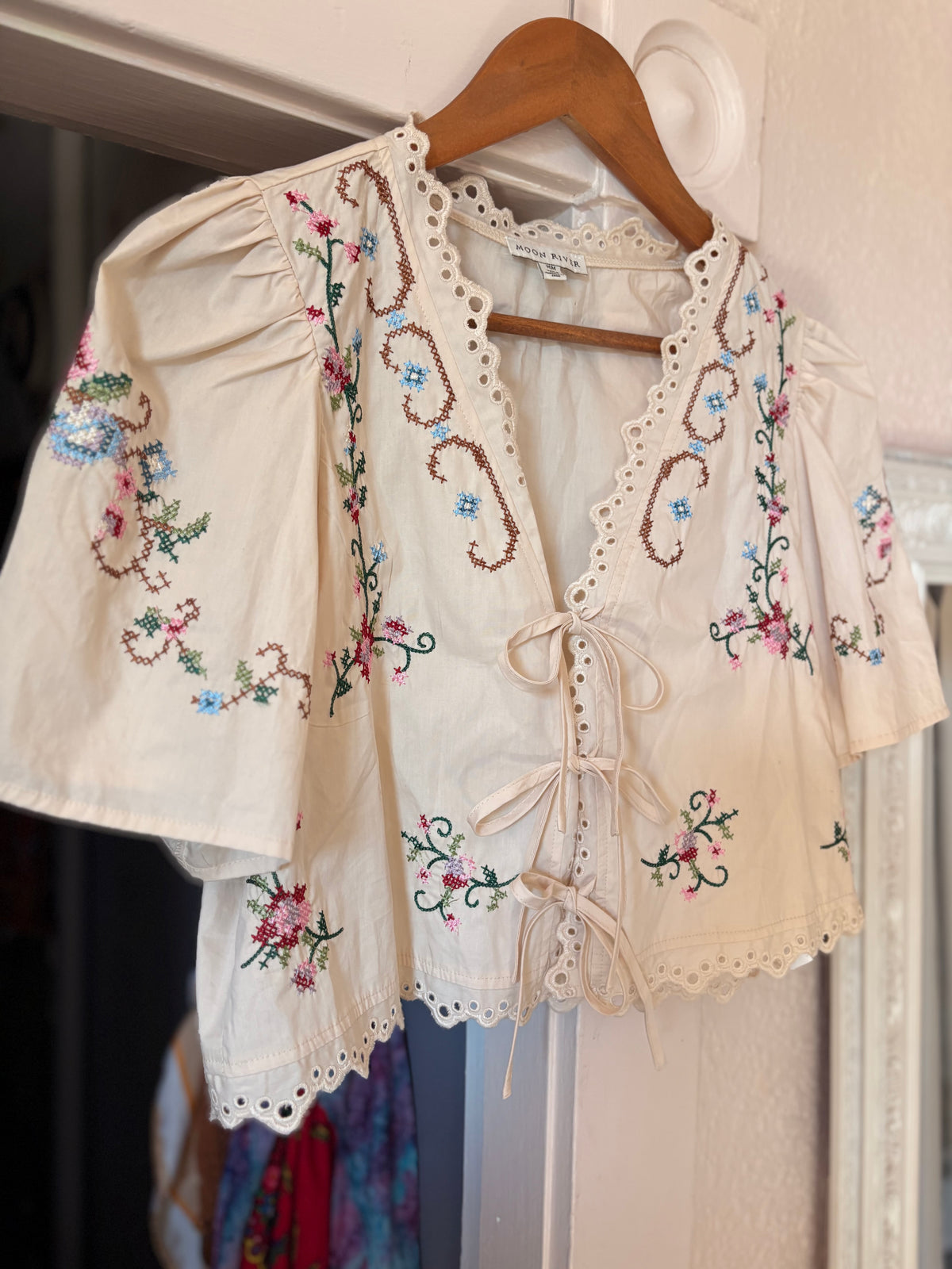 Cross Stitch Tie Top