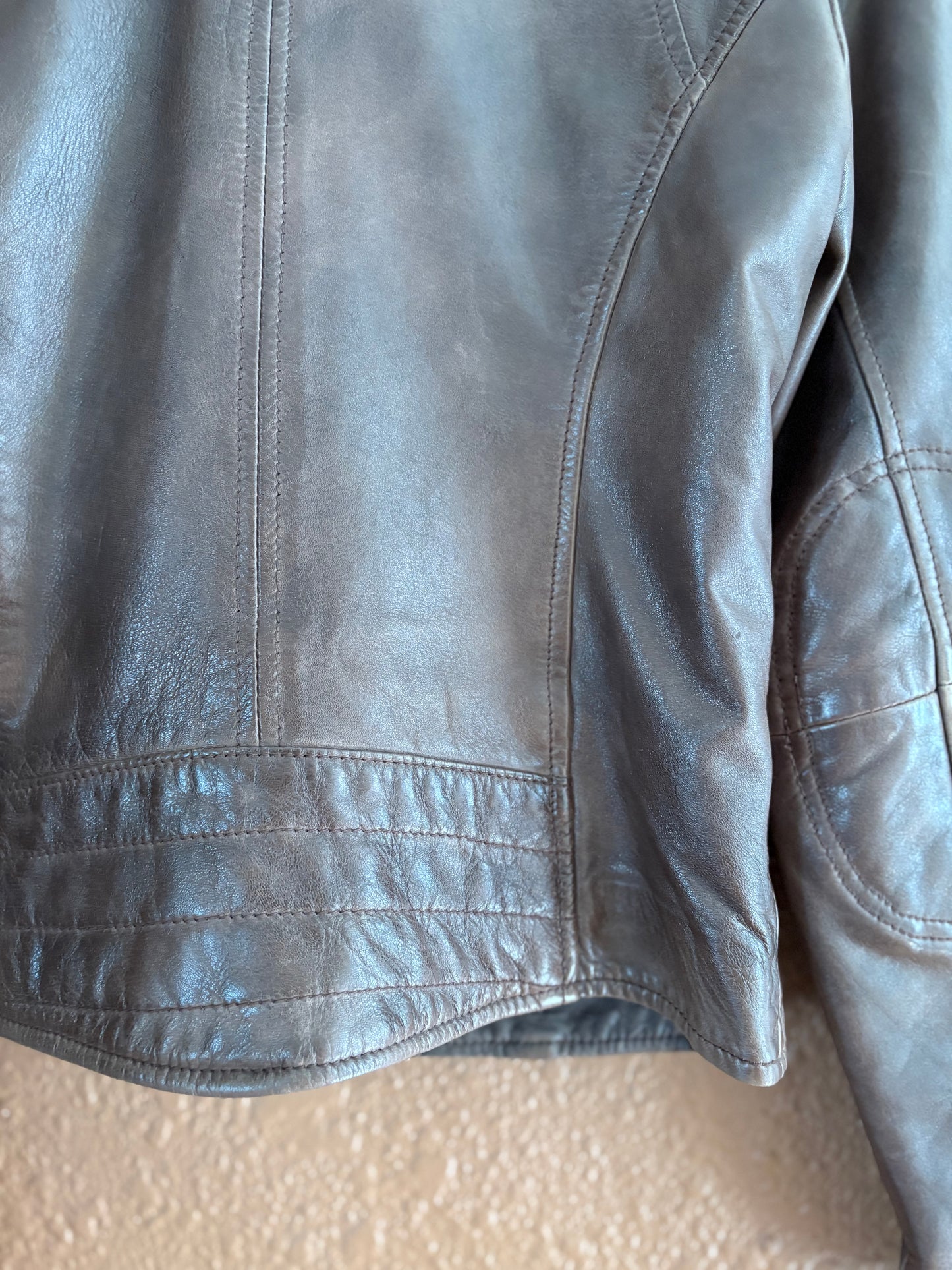 Preloved Leather |  Brown Biker