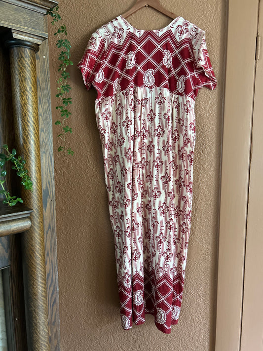 Vintage |  Paisley House Dress