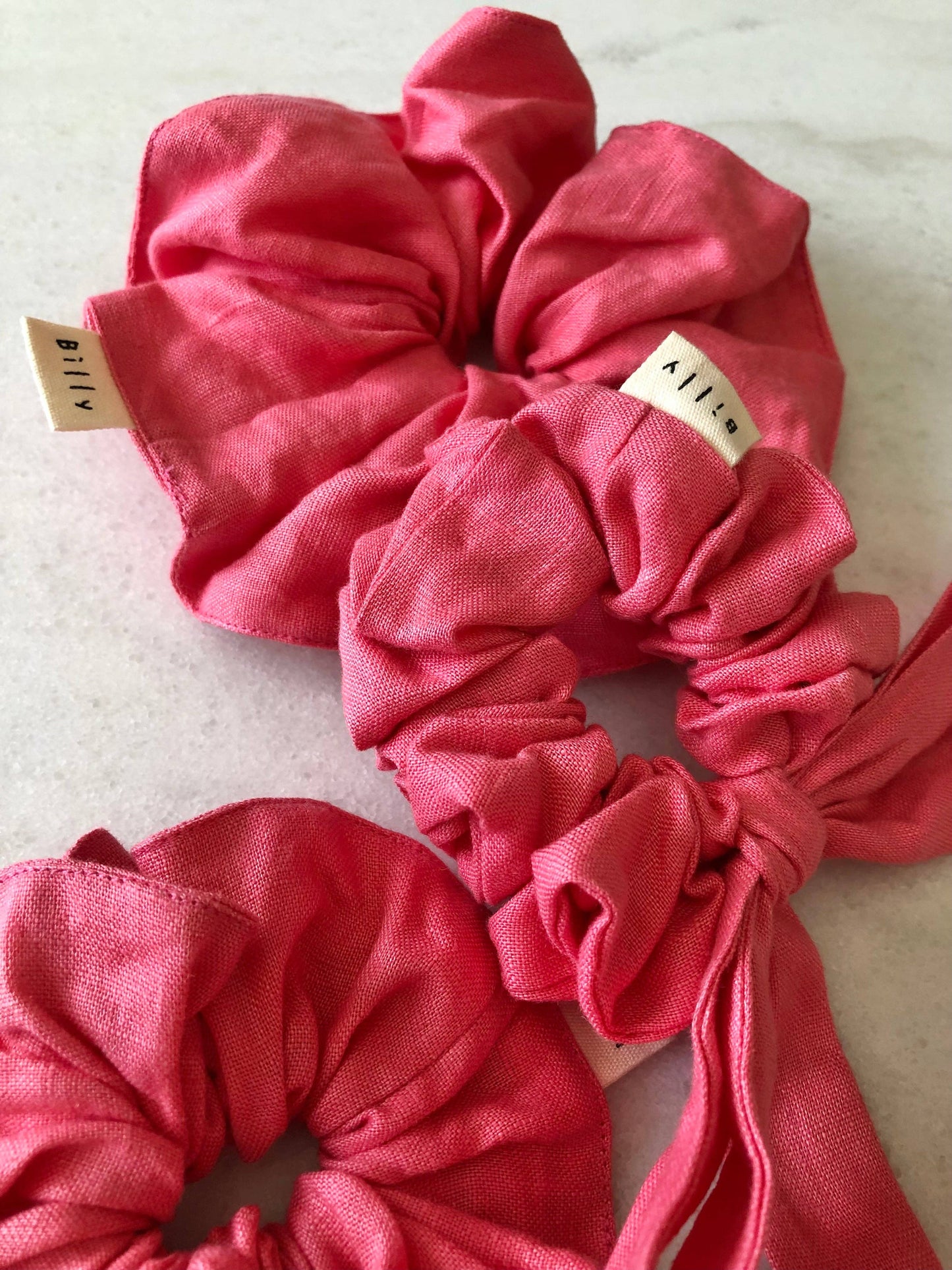 Linen Scrunchie | Rose