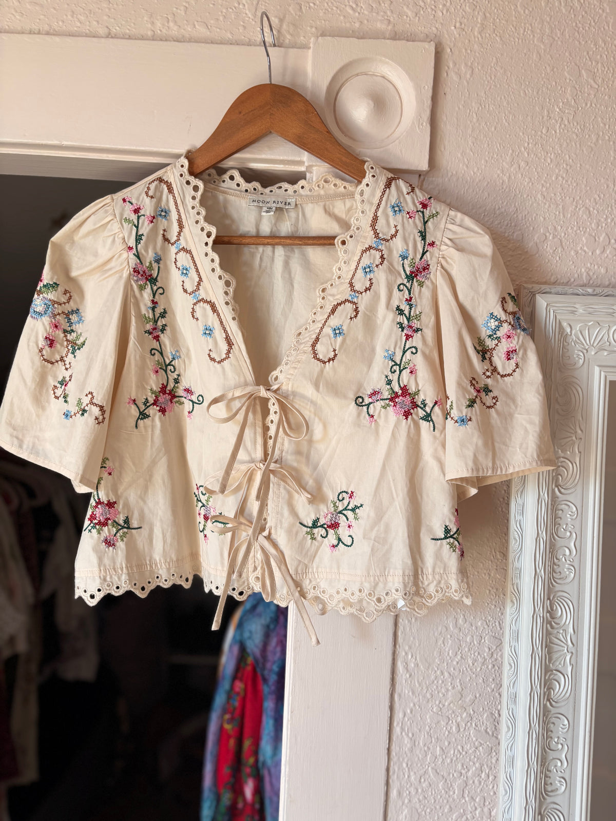 Cross Stitch Tie Top