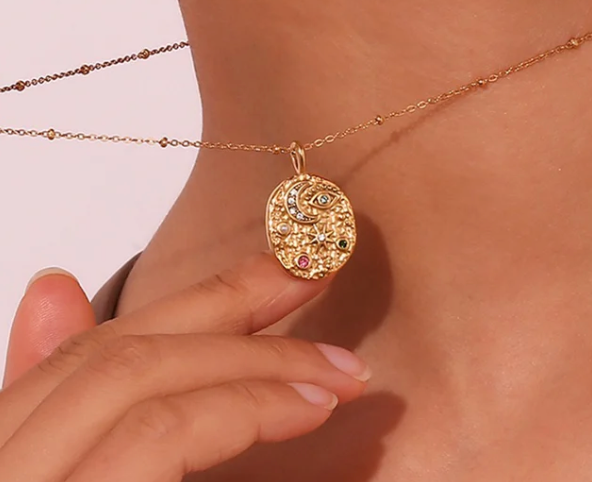 Necklace | Moon and Stars