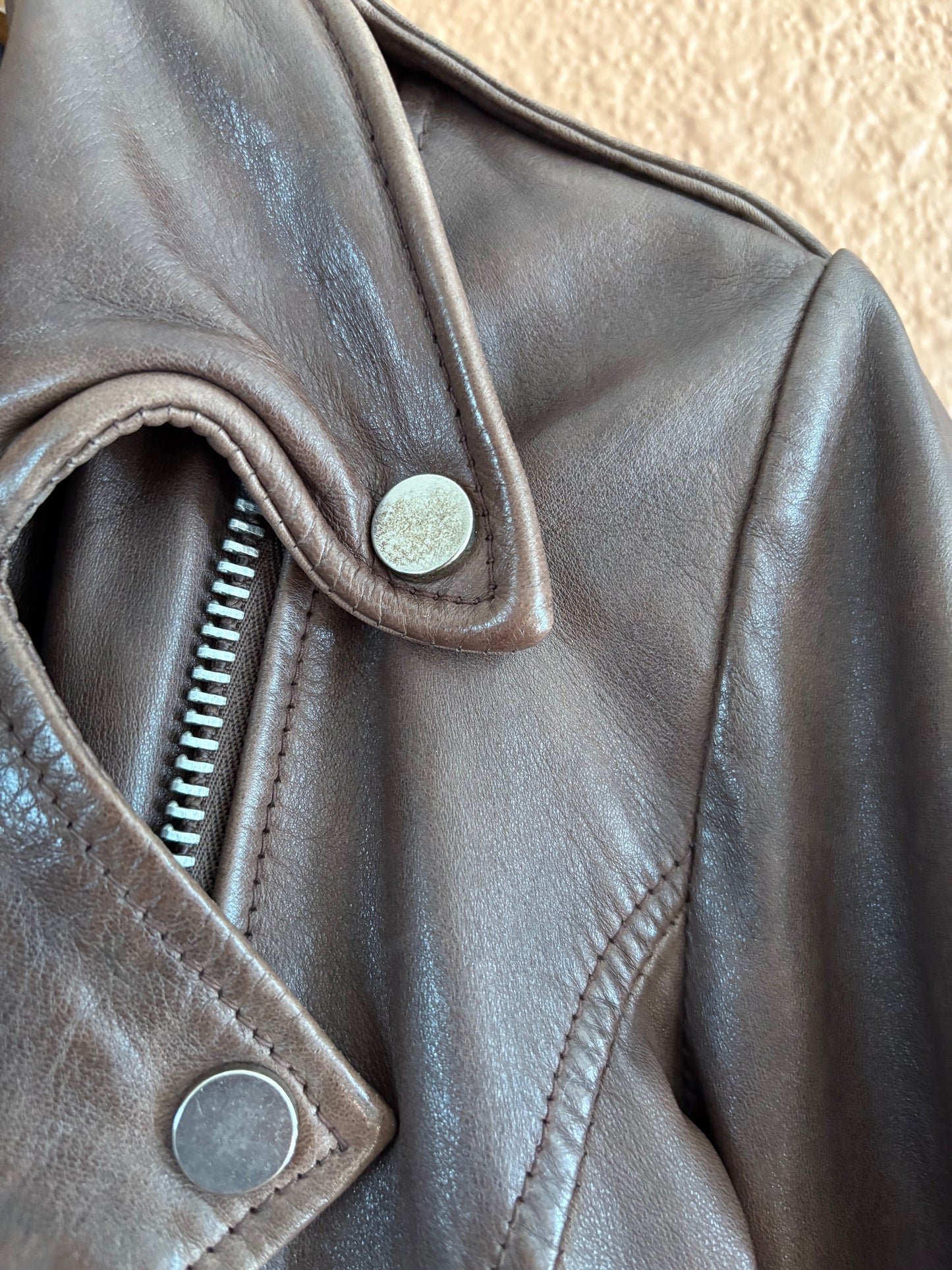 Preloved Leather |  Brown Biker