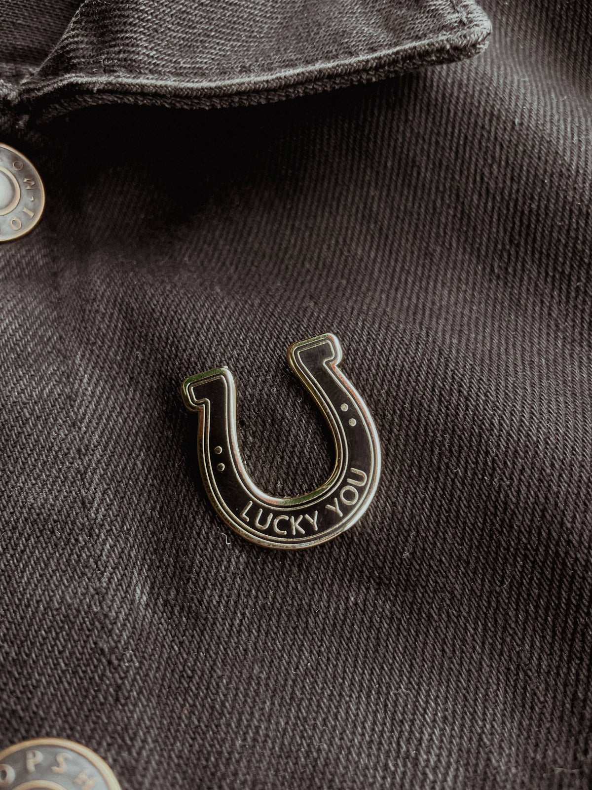Enamel Pin - Lucky You Horseshoe