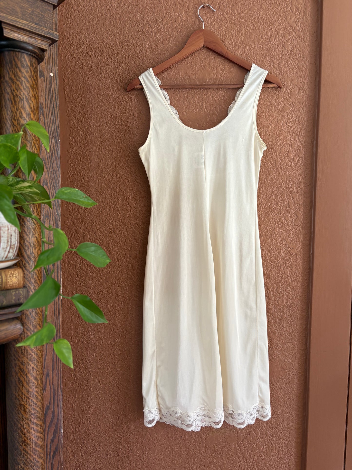 Vintage |  Slip Dress Ivory