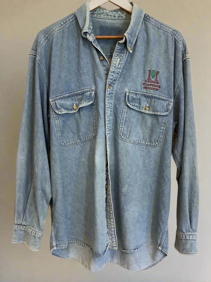 Vintage  |  Jean Button Up