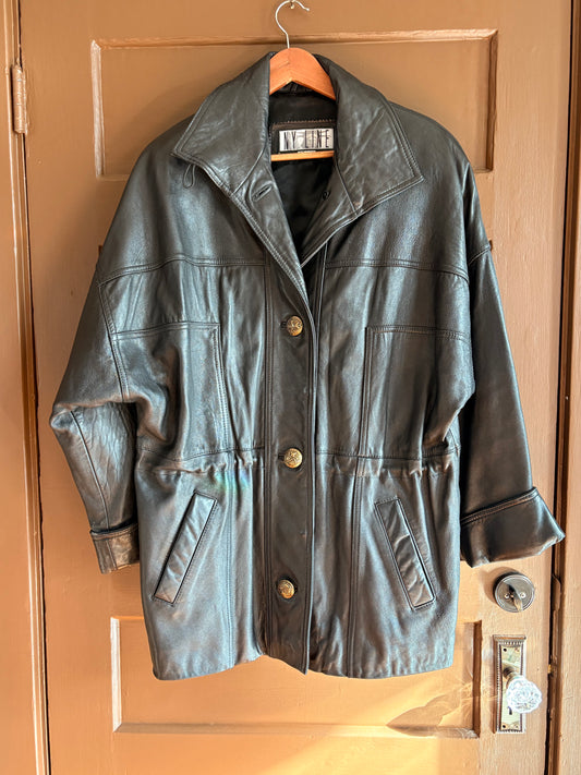 NY Line Leather Jacket