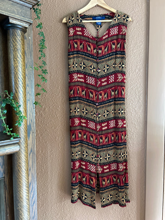 Vintage |  Animal Printed Dress