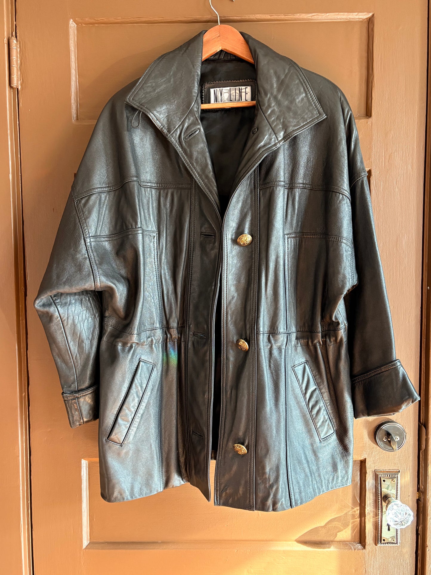 NY Line Leather Jacket