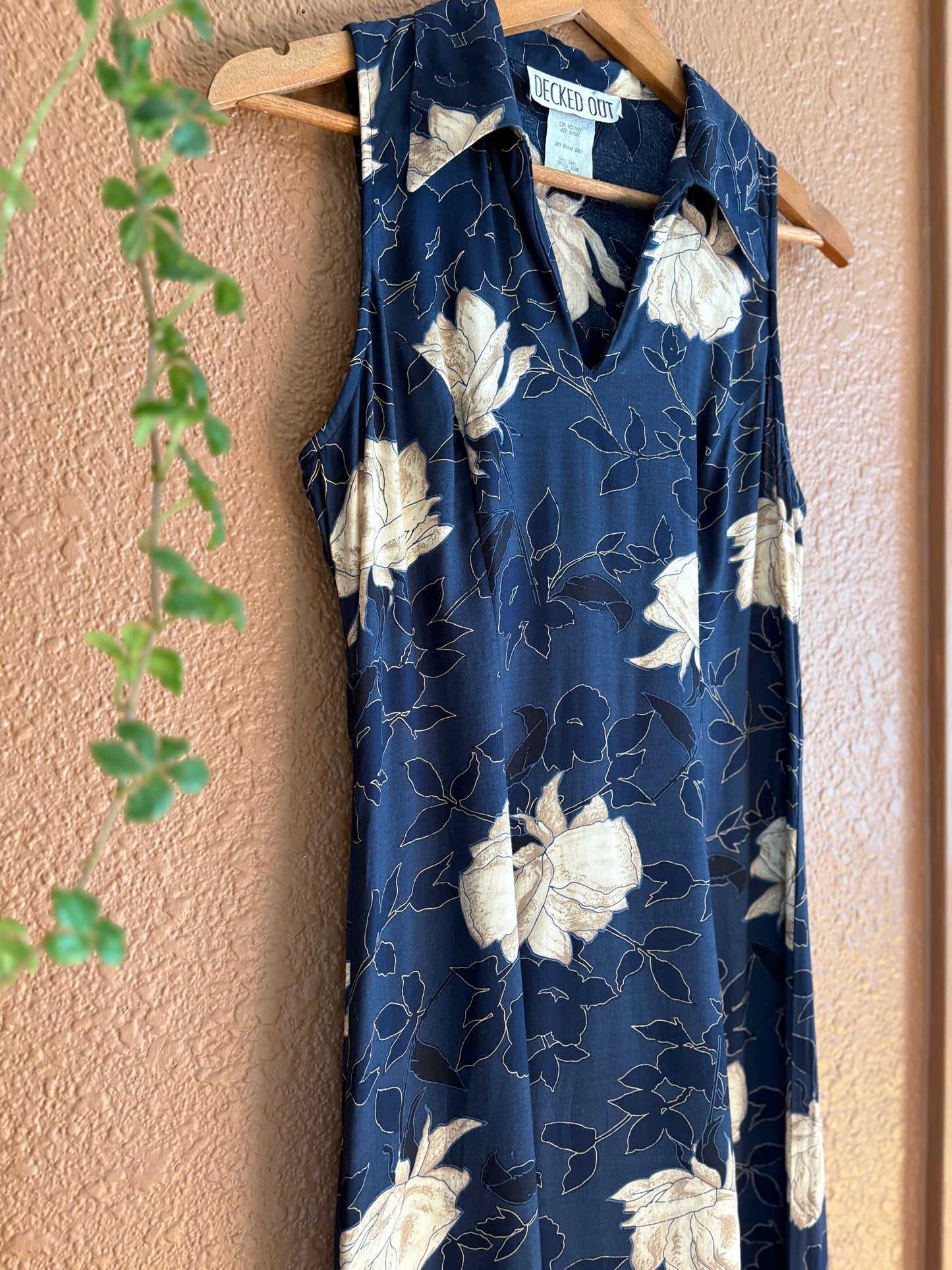 Vintage |  Navy Collared Dress