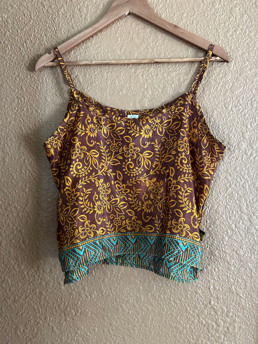 Preloved | Patterned Silk Tank