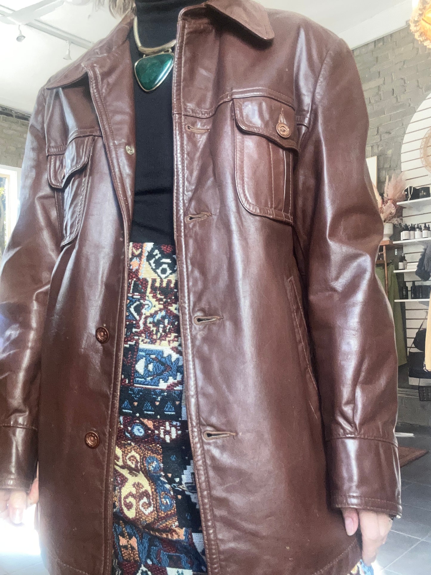 Vintage   |  Brown Leather