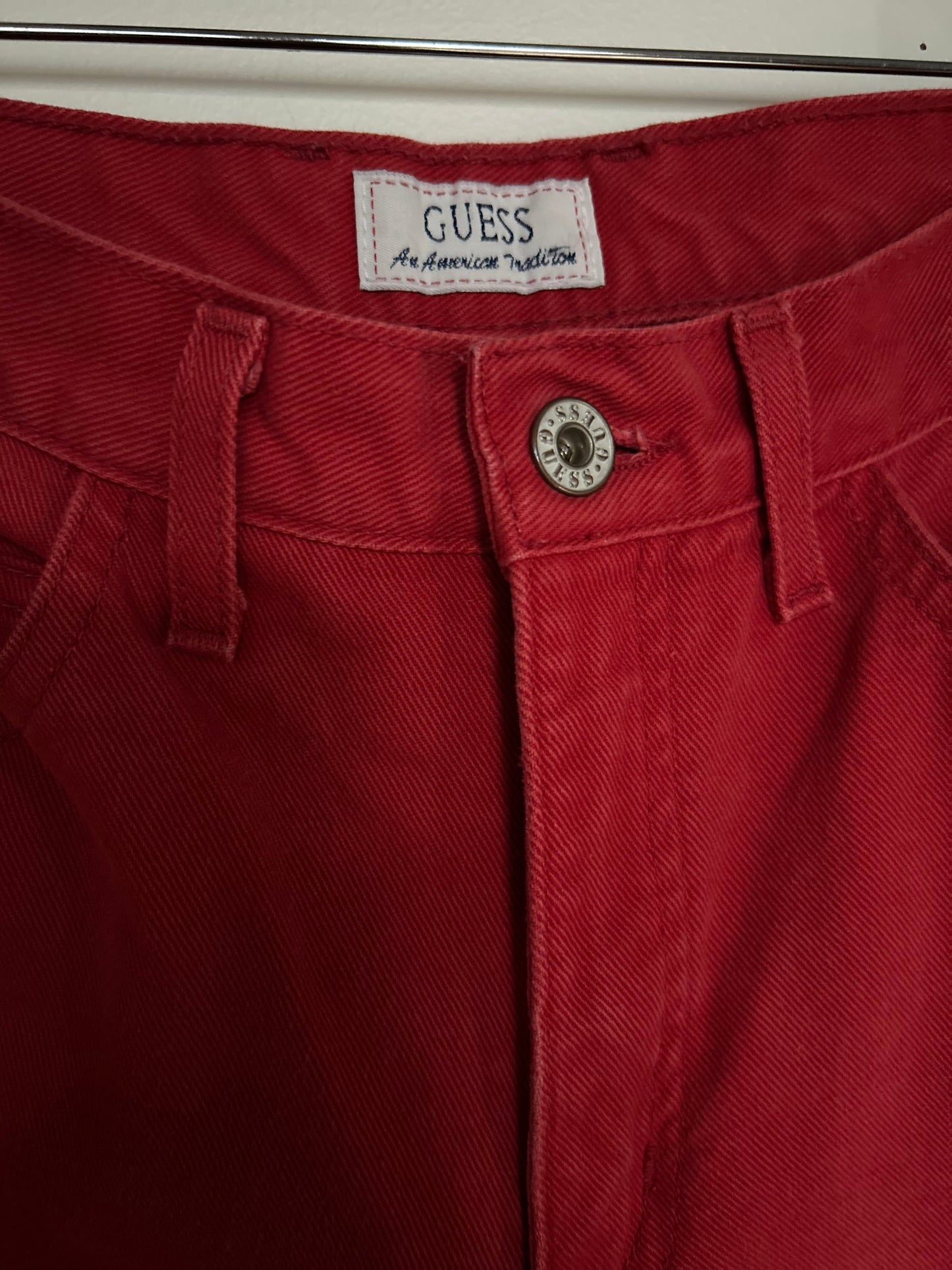 Vintage  |  Red Guess Jeans