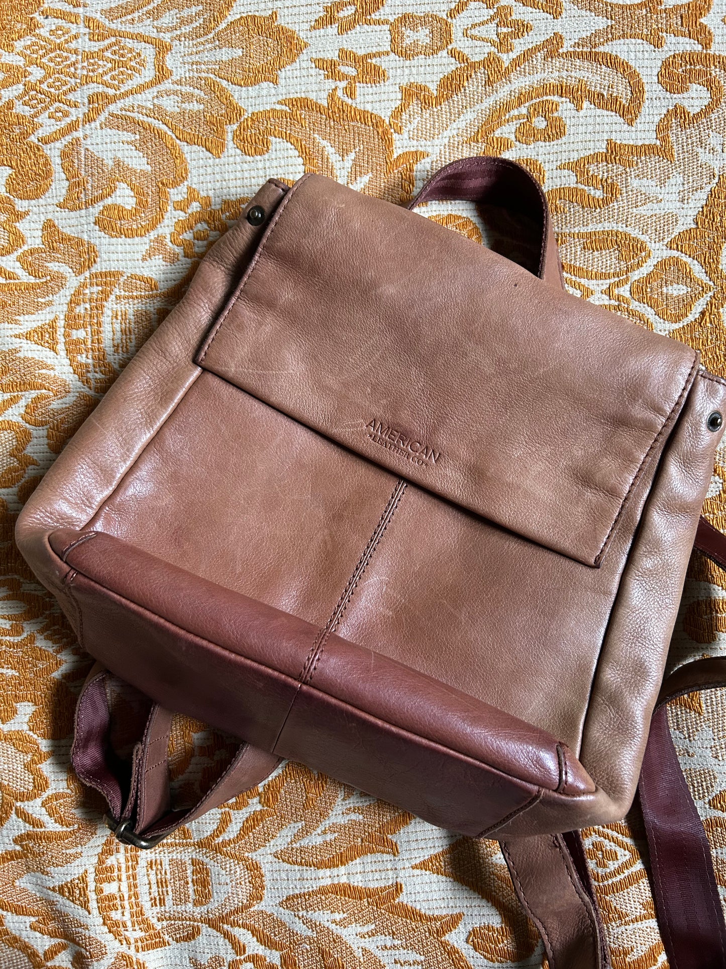 Preloved | Leather Backpack Purse