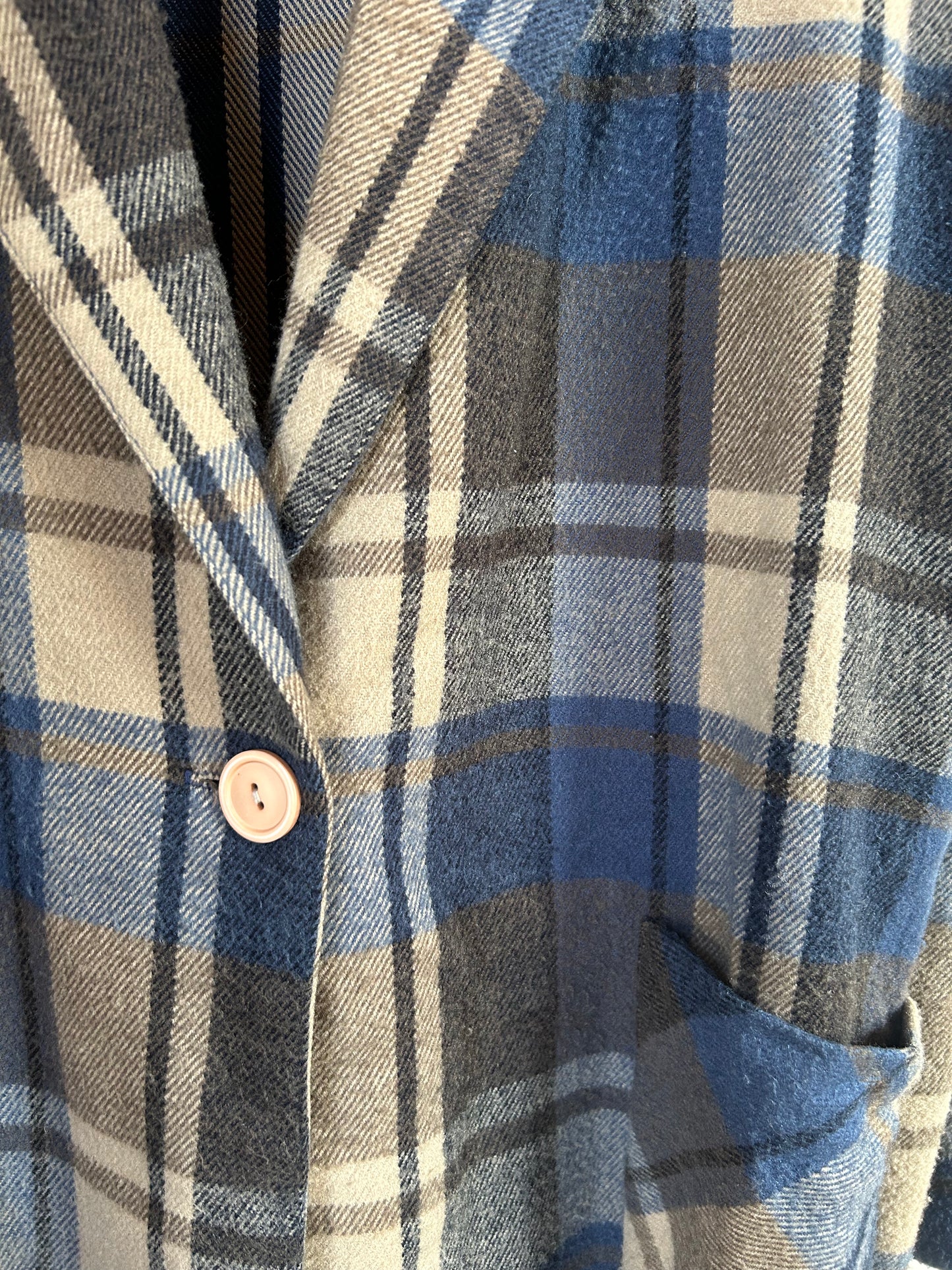 Vintage | Blazer Blue Plaid Flannel