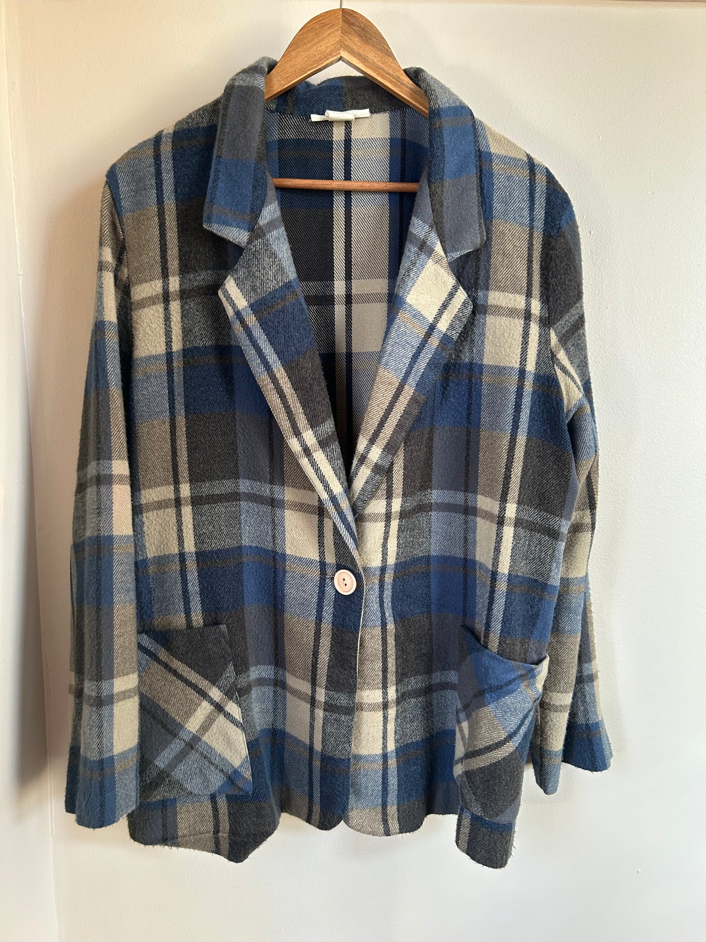 Vintage | Blazer Blue Plaid Flannel