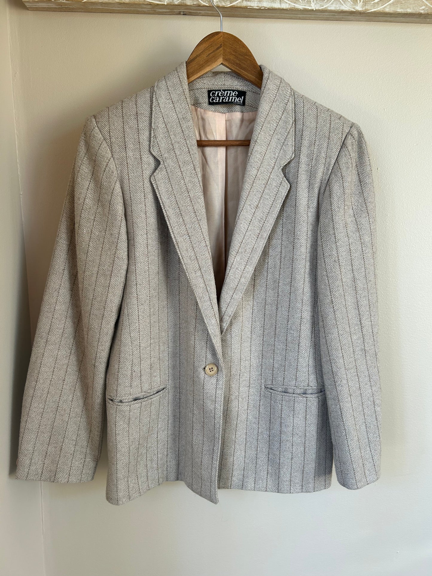 Vintage | Blazer Cream Herringbone