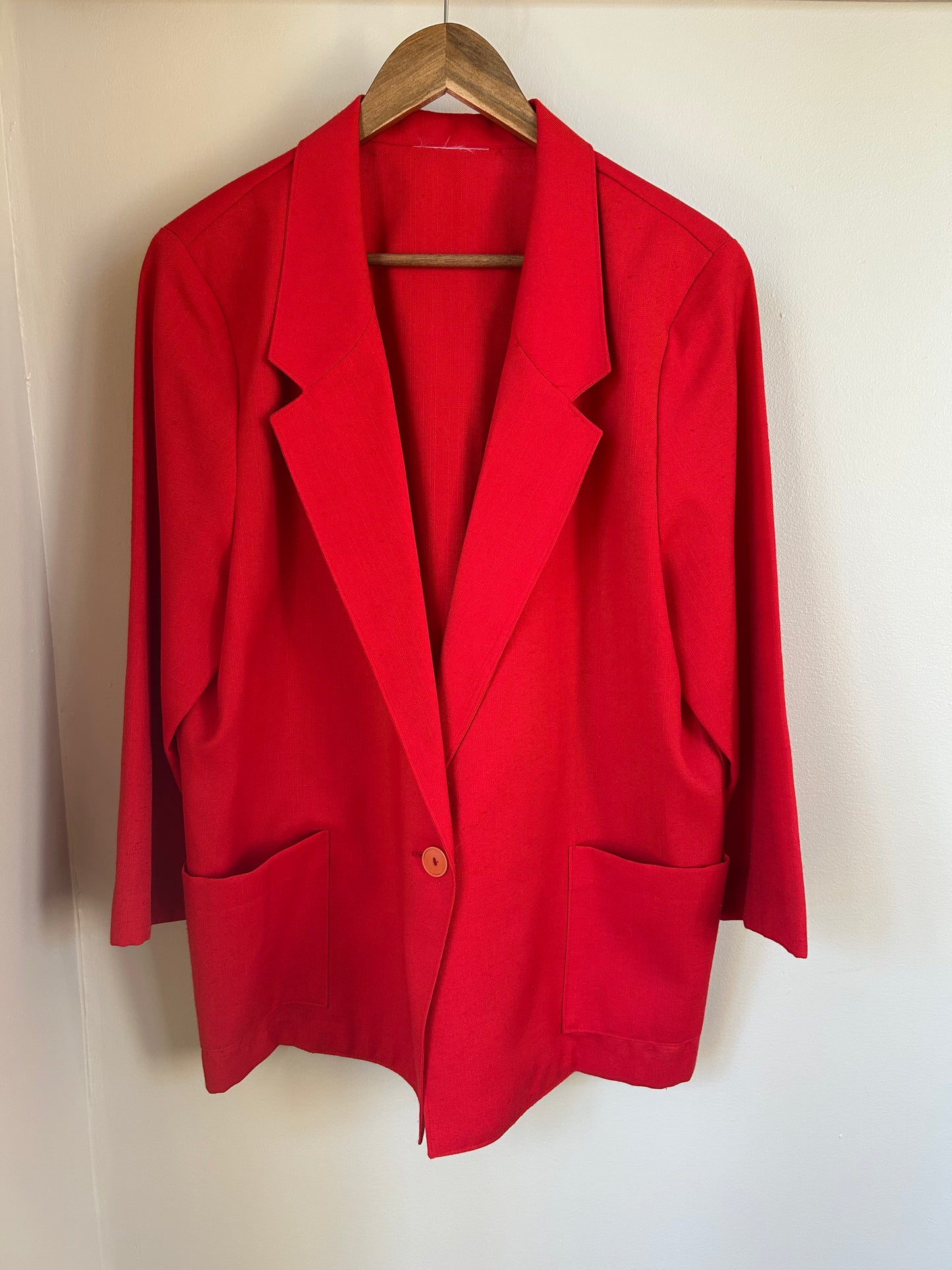 Vintage | Blazer Red Linen