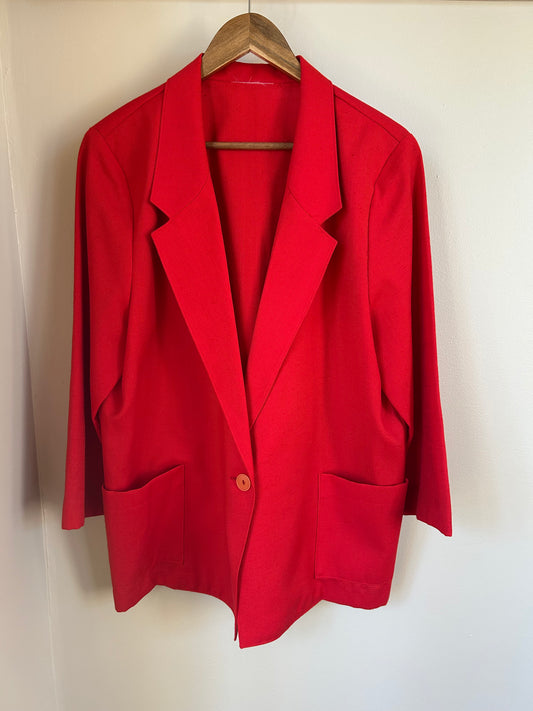 Vintage | Blazer Red Linen