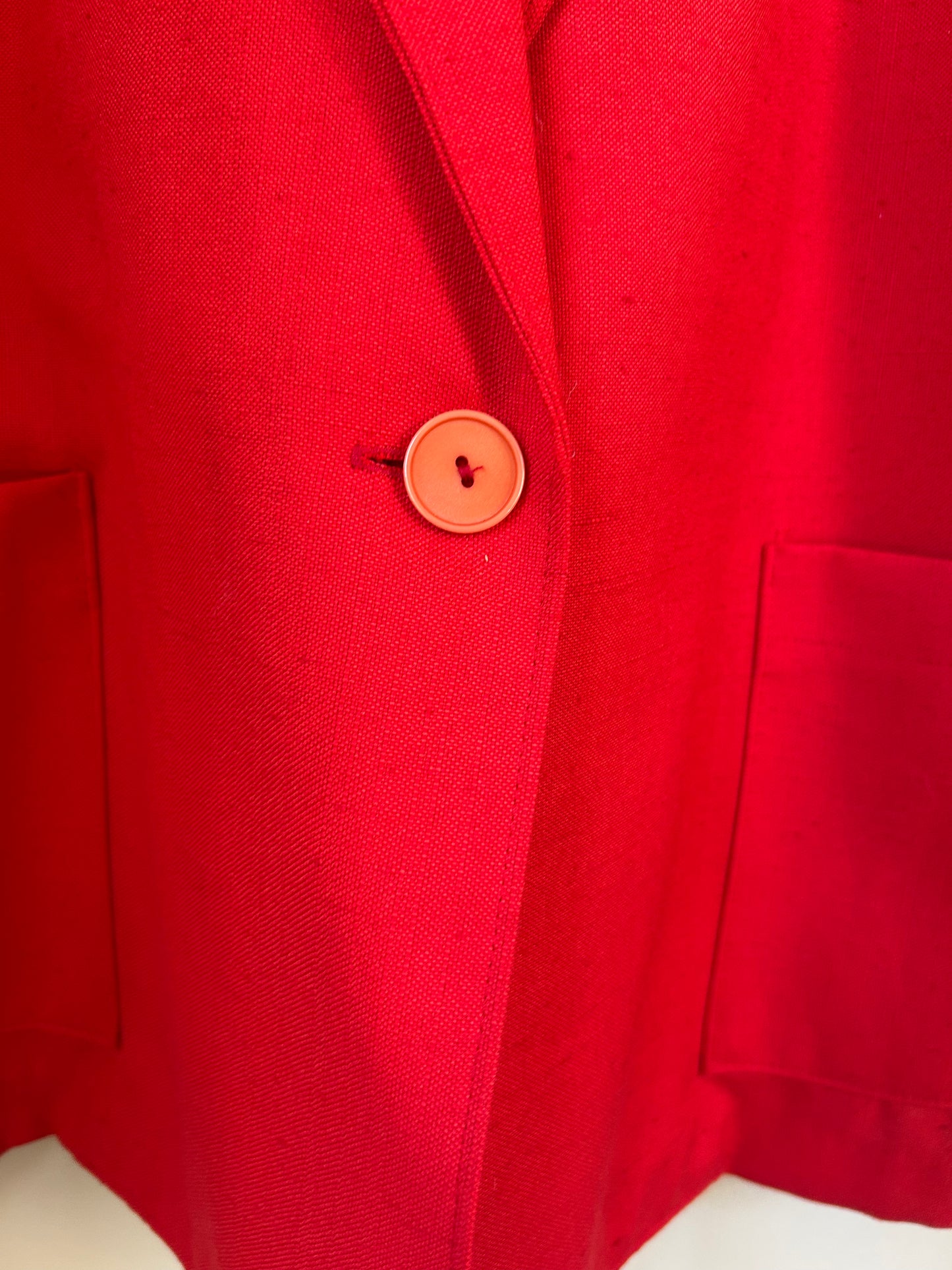 Vintage | Blazer Red Linen