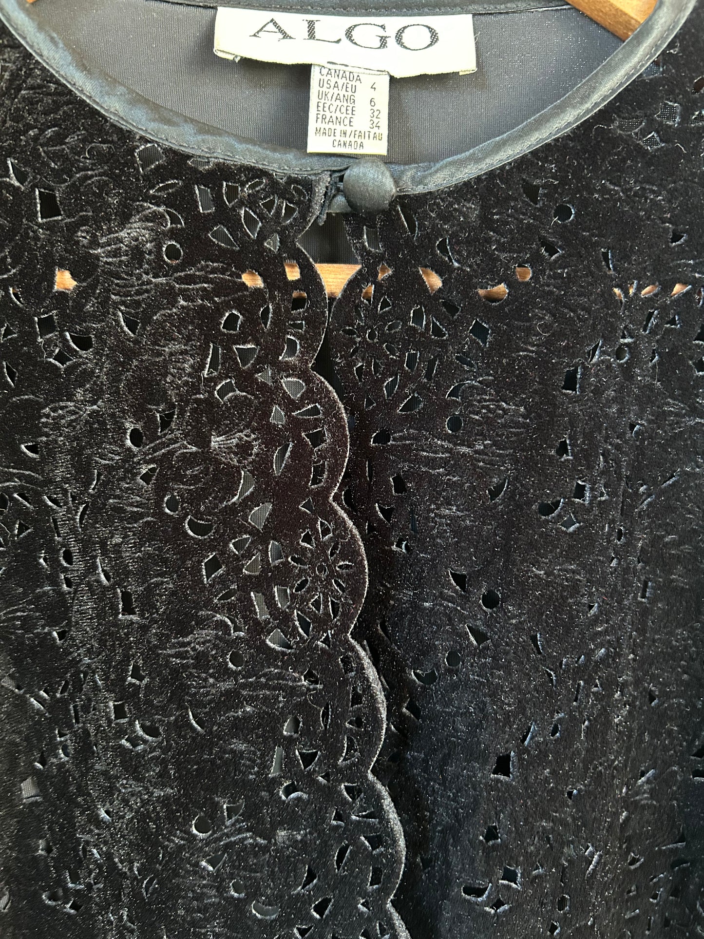 Vintage | Black Velvet Bolero Jacket