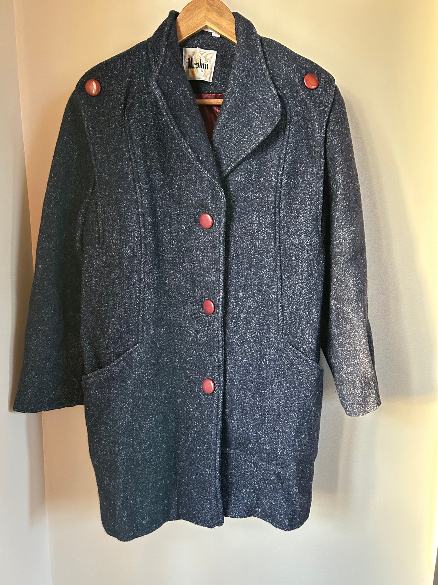 Vintage | Wool Coat Navy