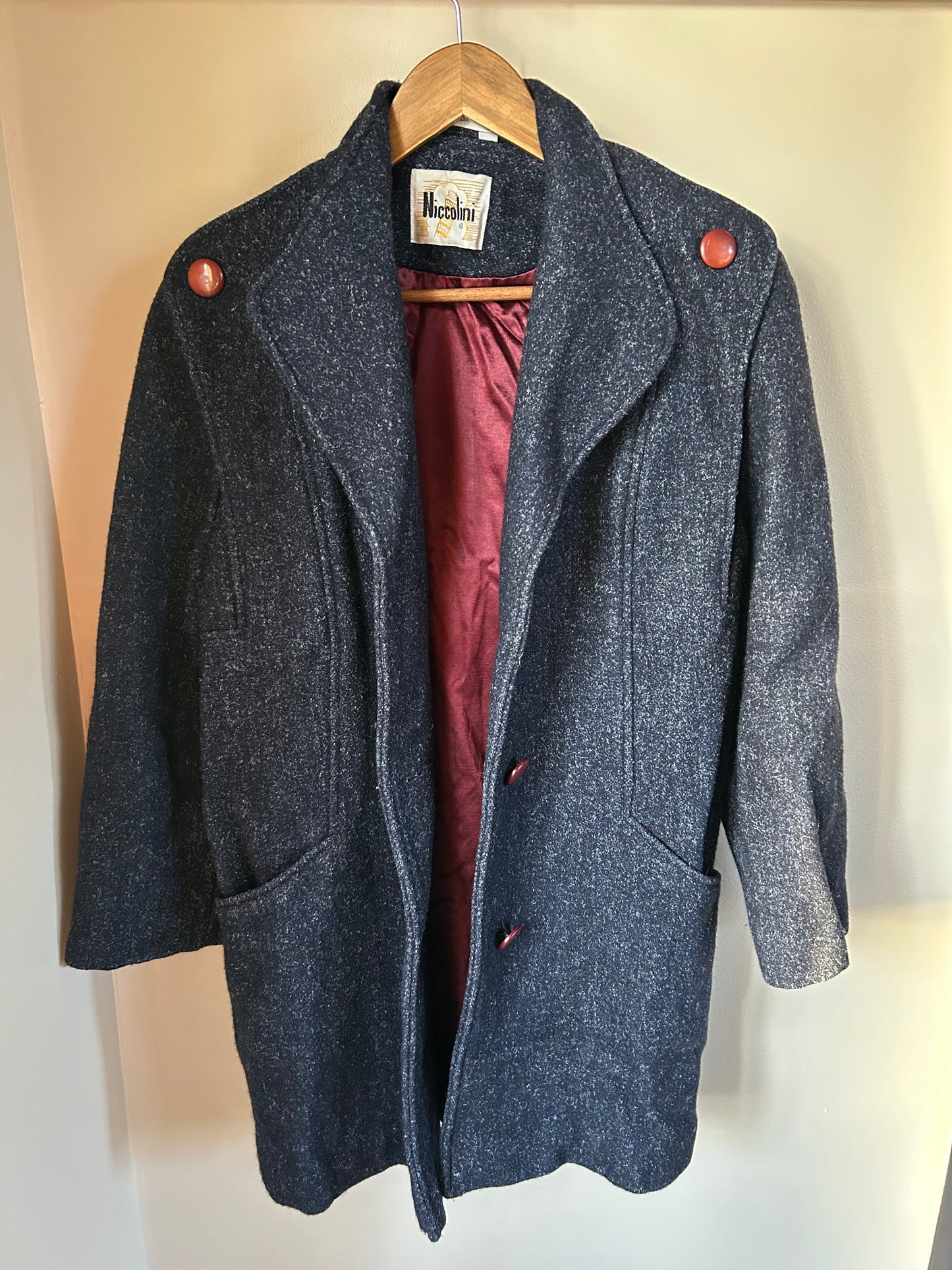 Vintage | Wool Coat Navy