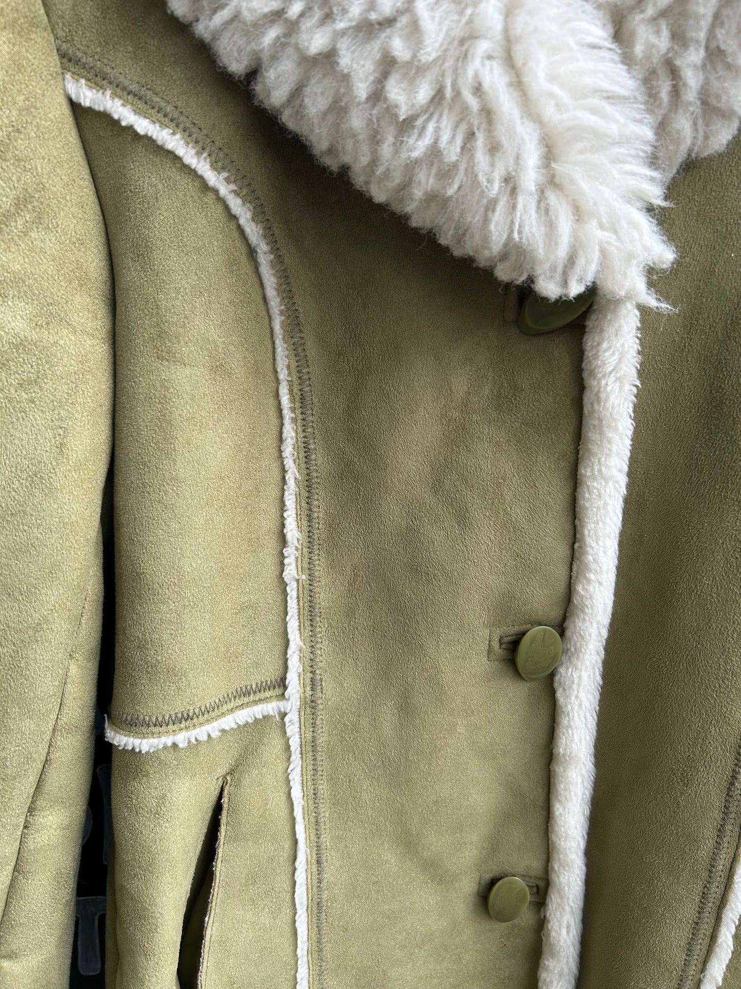 Vintage   |  Lime Faux Fur