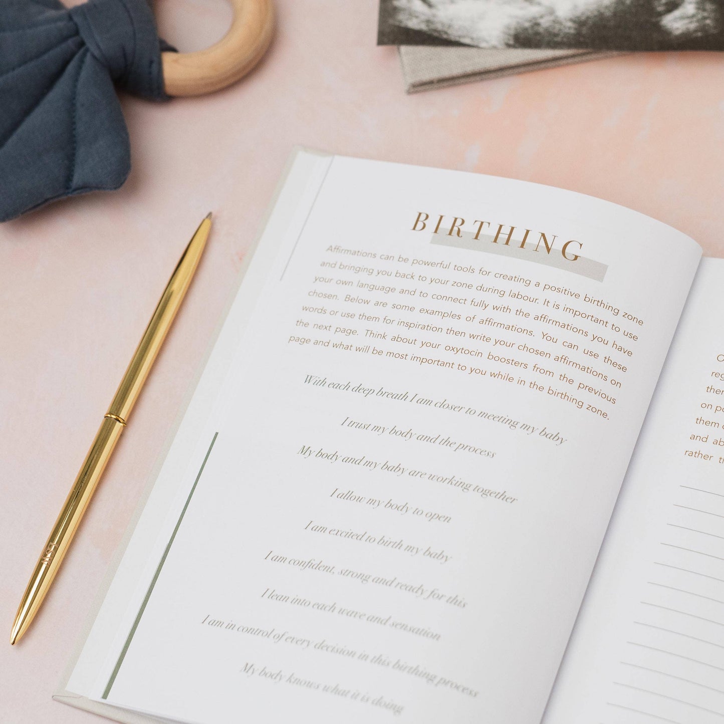 Mama Notes: Pregnancy Journal for Positive Birth | Mum Gifts
